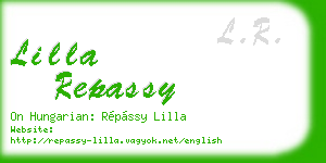 lilla repassy business card